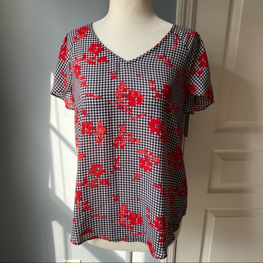 ELLE Checkered Gingham Tee